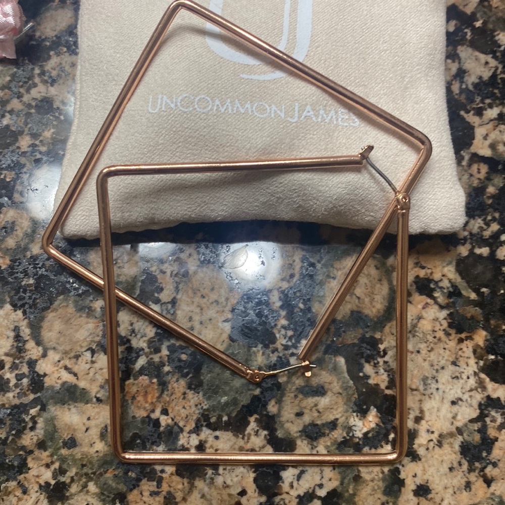 Uncommon James Rose Gold Girl Boss earrings